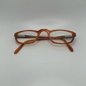 Safilo orange Italian made reading glasses